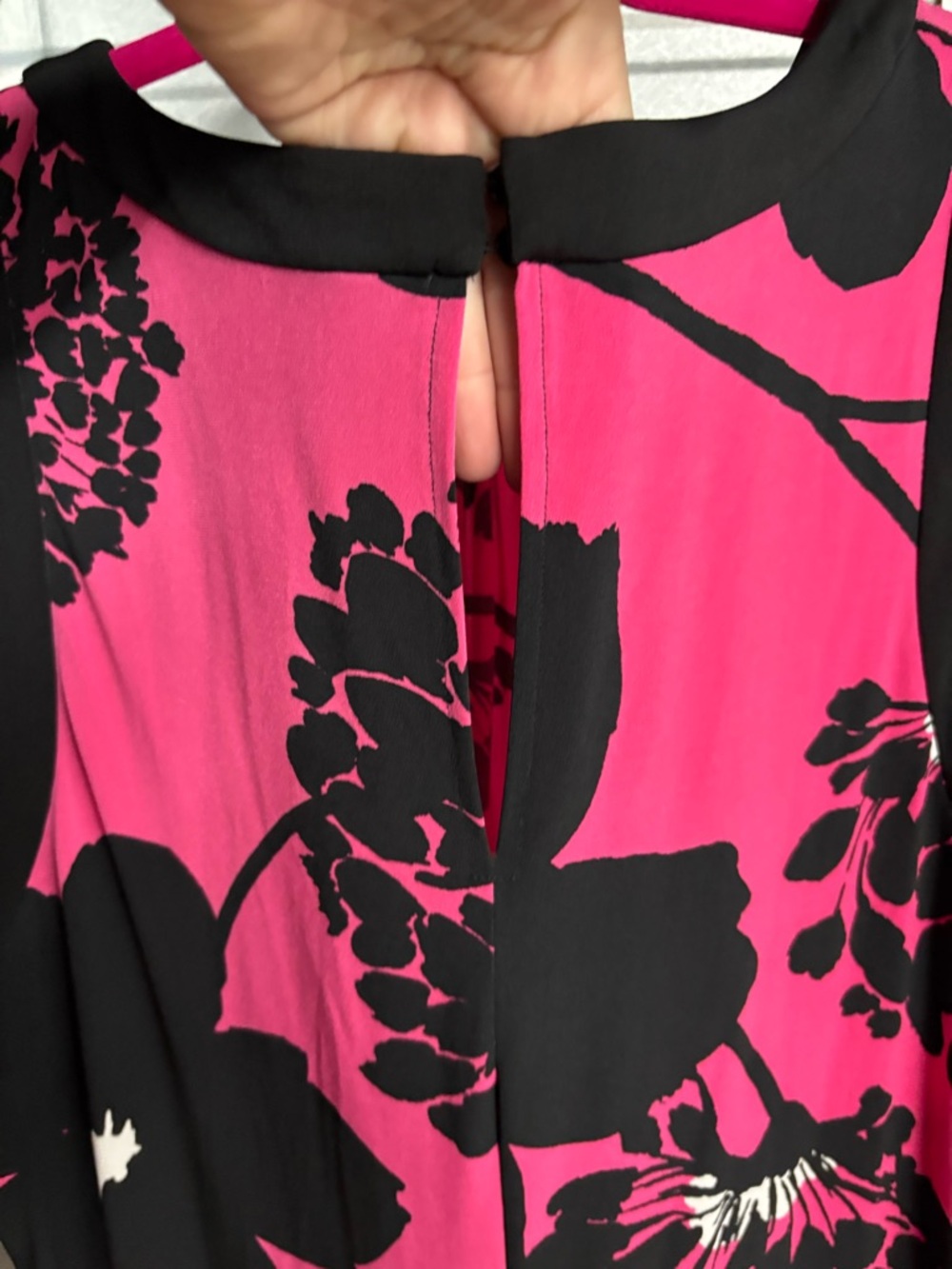 Pink and black plus size dress - Picture 3 of 3